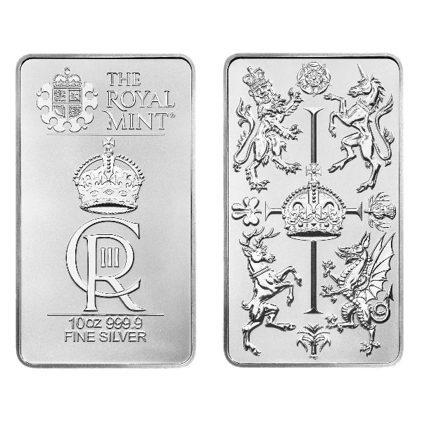 10 oz Silver Celebration Bar (Sealed) – Royal Mint UK