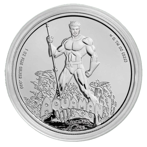 2023 1 Oz Silver Aquaman DC Comics Coin – Samoa