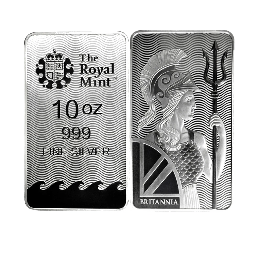 10 Oz Silver Britannia Bar – Royal Mint UK